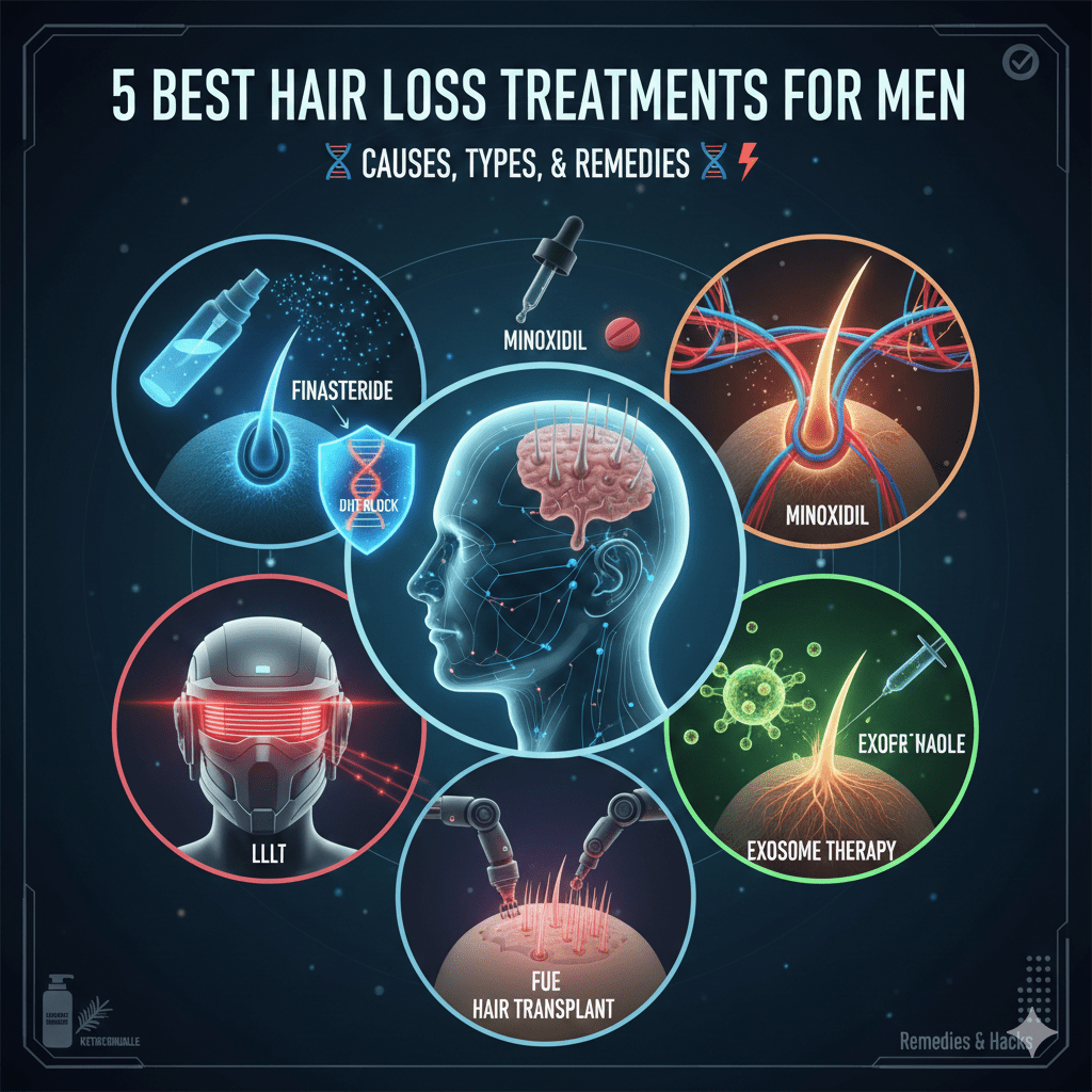 5 Best Hair Loss Treatment for Men: Causes, Types, and Remedies - Alak Gentlemen