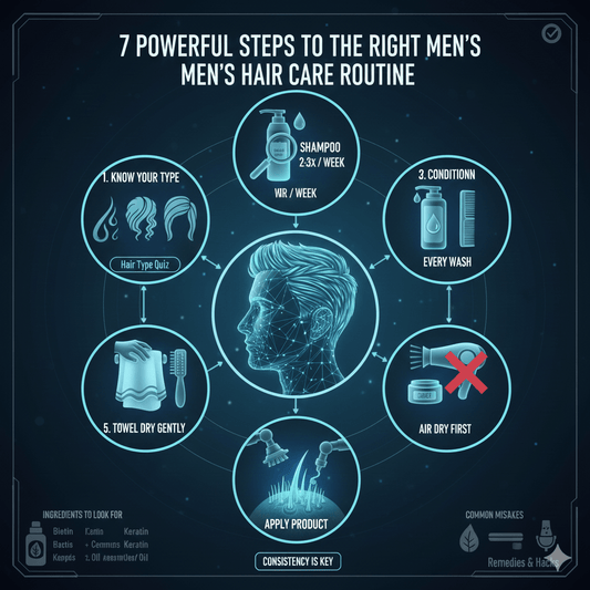 7 Powerful Steps to the Right Men's Hair Care Routine - Alak Gentlemen