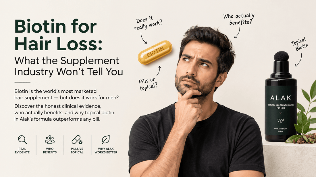 Biotin for Hair Loss: What the Supplement Industry Won't Tell You - Alak Gentlemen