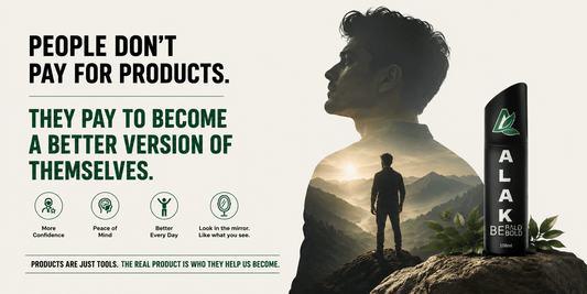 People Don't Pay For Products. They Pay To Become A Better Version Of Themselves. - Alak Gentlemen