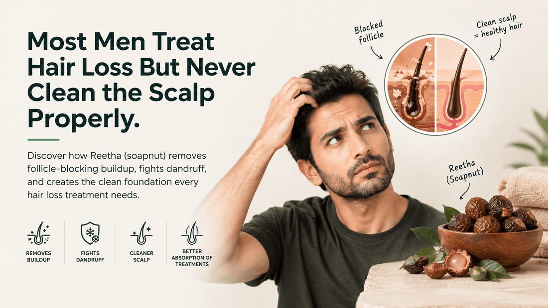Reetha for Hair Growth: Why a Clean Scalp Is the Most Overlooked Hair Loss Fix - Alak Gentlemen